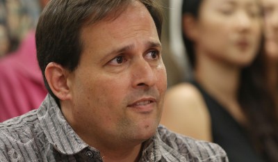 HSTA President Corey Rosenlee center during press conference held on 22 may 2015. photograph Cory Lum/Civil Beat