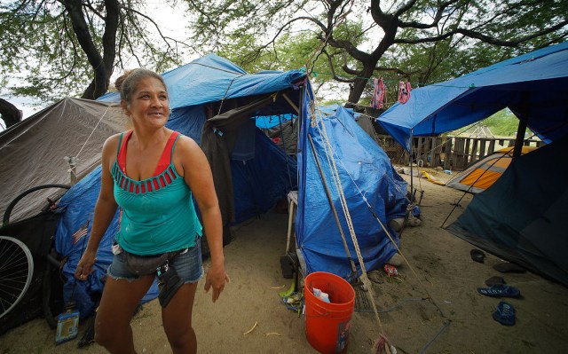 Brenda says she's been living in The Harbor the longest of anyone. It depends on how you count it.