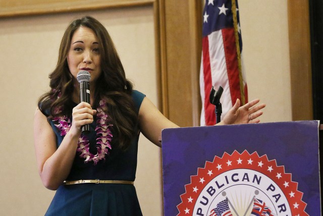 Rep Beth Fukumoto Change GOP convention held at the FILAM in Waipahu. 21 april 2016.