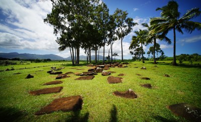 Kukaniloko Birthing Stones, birthplace of Hawaiian royalty located in Wahiawa. 20 sept 2016