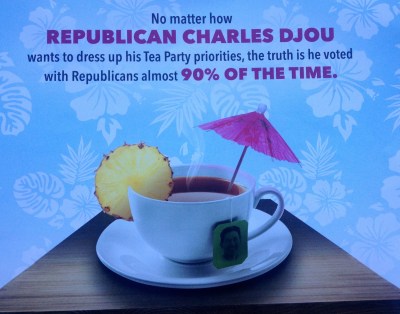 Anti-Djou mailer from Workers for a Better Hawaii.