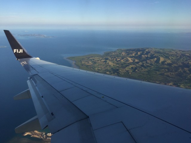 The view of Viti Levu, the main island of Fiji, where the Western and Central Pacific Fisheries Commission is holding its annual meeting on tuna policies and other measures, Dec. 5-9.