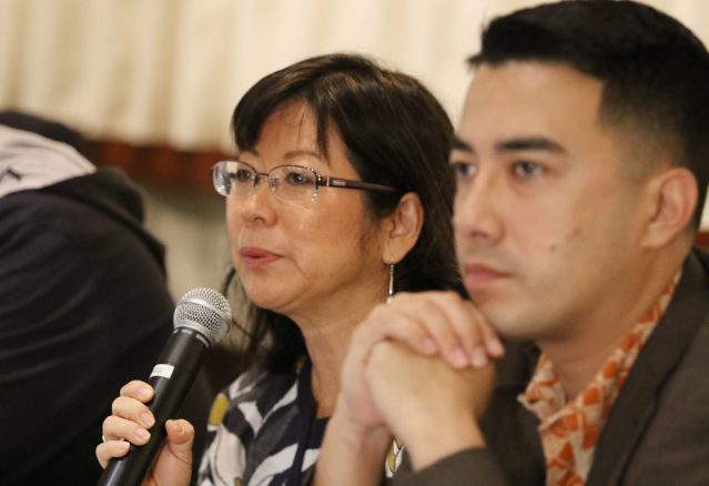 Rep Nadine Nakamura. New lawmaker during joint WAM and Finance committee meeting. Capitol. 5 jan 2017