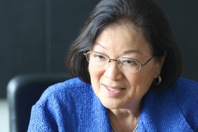 Senator Mazie Hirono inour editorial board.
