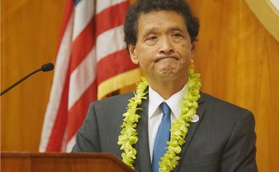 Honolulu City Council Chair Ron Menor during full council meeting.