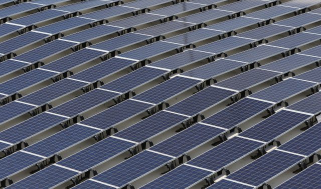 Photovoltaic PV solar at Daniel Inouye Airport.