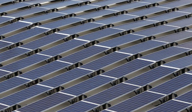 Photovoltaic PV solar at Daniel Inouye Airport.