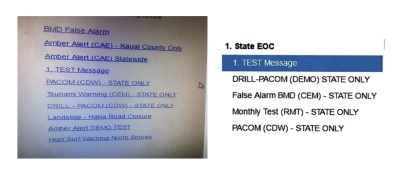 Hawaii Distributed Phony Image Of Missile Warning Screen