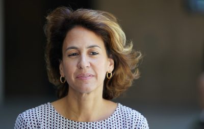 Education Superintendent Christina Kishimoto outside after the senate passed the measure. The State Senate on a key vote today on a bill to ask voters to decide this fall whether the state should be empowered to impose a surcharge on residential investment properties to help fund public education.