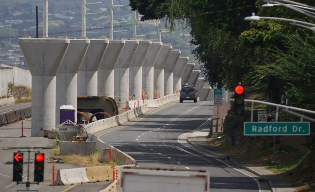 HART rail Kamehameha Hwy Radford Pearl Harbor area.