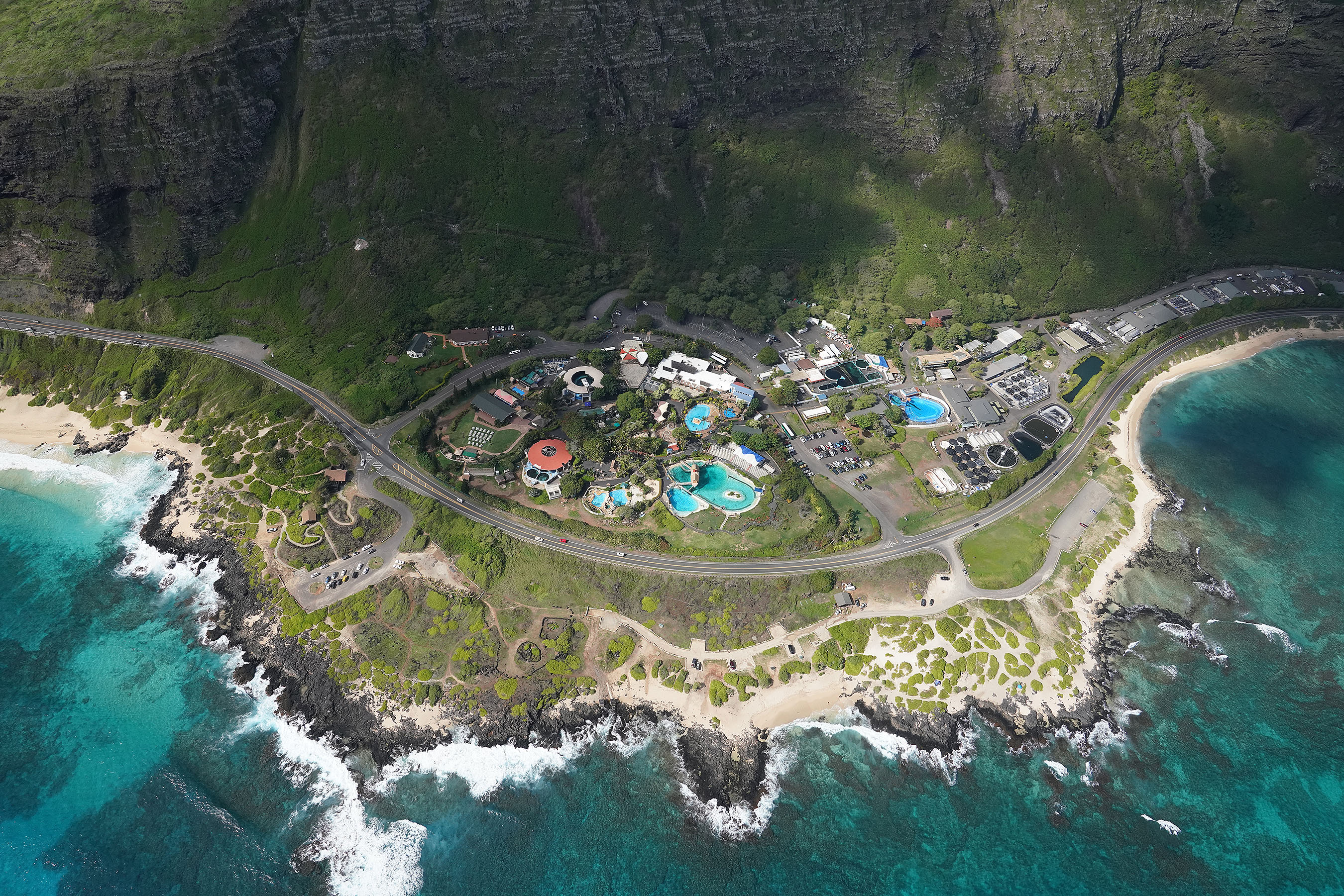 Makapuu Sea Life Park aerial.