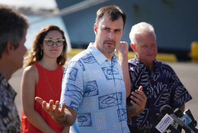From Mayors release. Right, Chief Resilience Officer Josh Stanbro, Honolulu Climate Change Commission Vice Chair Dr. Chip Fletcher, who is one of the authors of the Hawaiʻi and U.S.-Affiliated Pacific Islands chapter of the report, and Honolulu Climate Change Commission Member Dr. Victoria Keener, who serves as the NCA Chapter Lead. The Assessment, released last Friday by 13 federal agencies including NOAA, details a multitude of current and future impacts of climate change in Hawaiʻi and the broader U.S