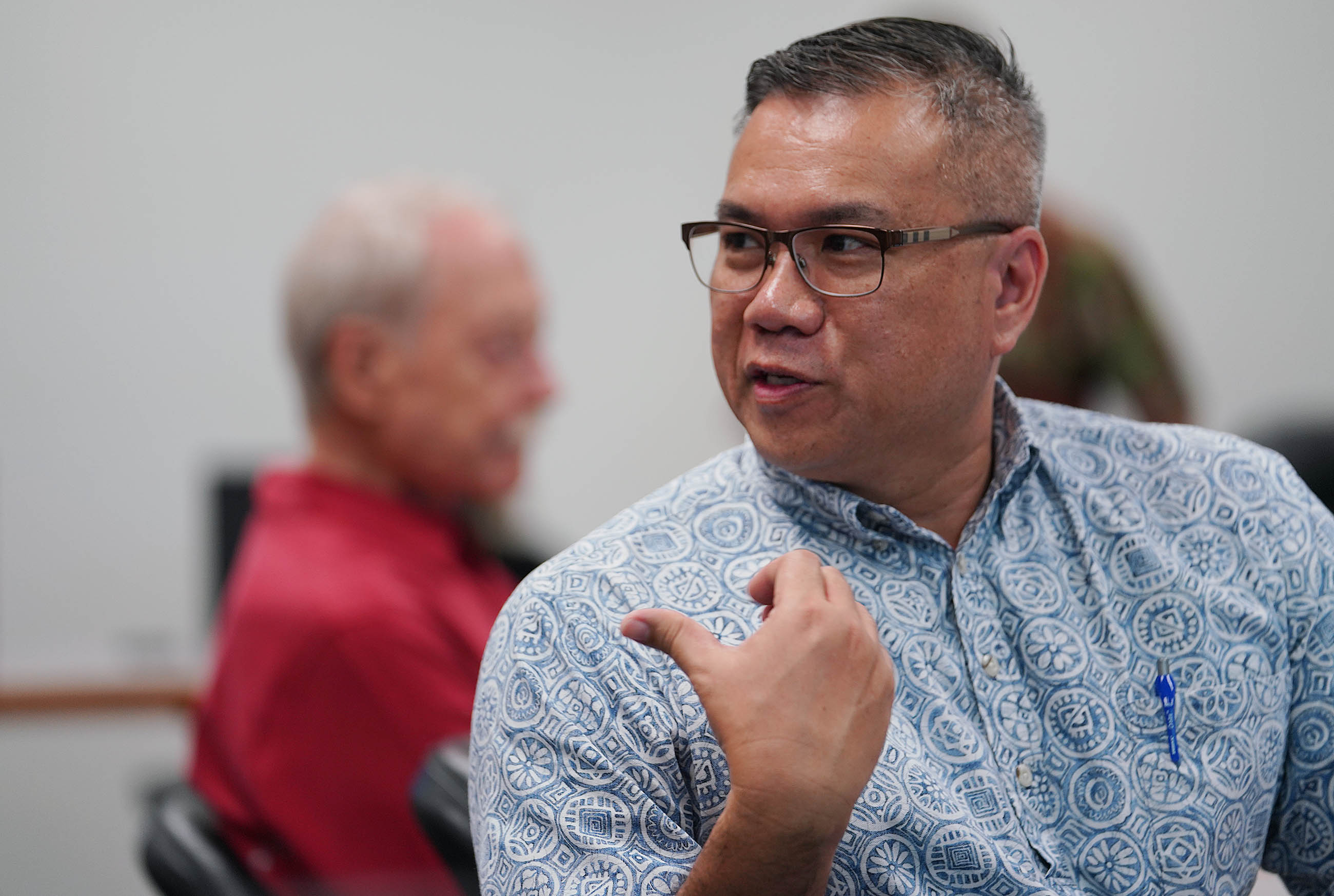 UH VP of Budget and Finance Kalbert Young before Senate budget hearing.