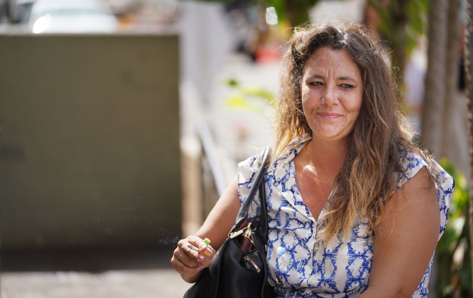 Christine Claussen outside Institute of Human Services.