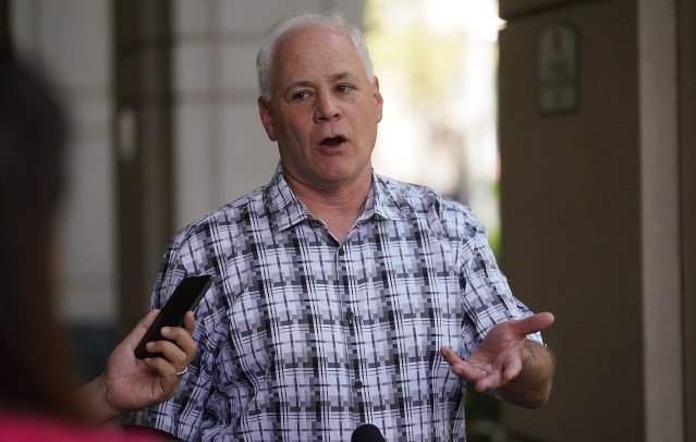 HART Executive Director Andrew Robbins during press conference at Alii Place 2nd subpoena.