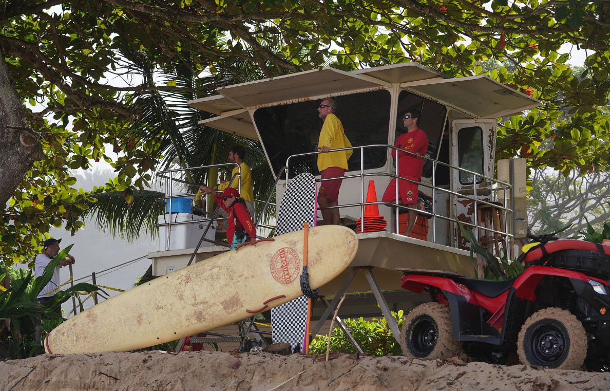 Ehukai Beach Lifeguards in this December 2018 file photograph.