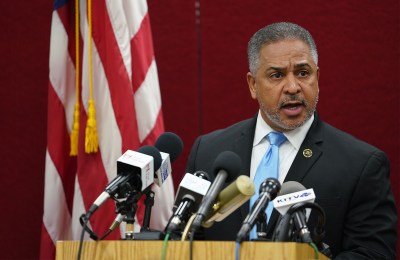 FBI agent Eli Miranda speaks during Pearl Harbor Press Conference.