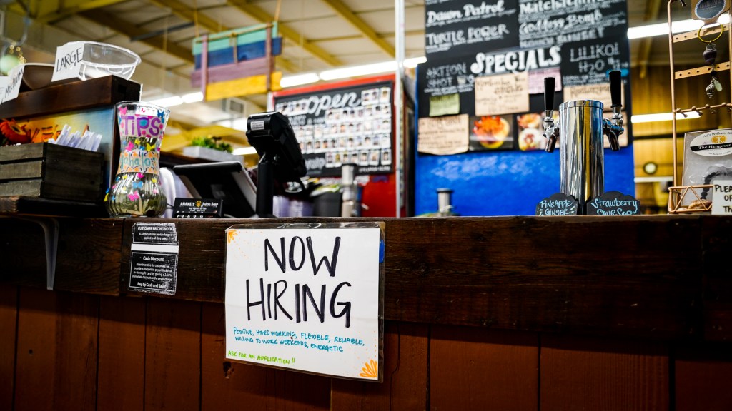 Kauai Kukuiula Market Mom and Pop Anakes Juice Bar Hiring Sign