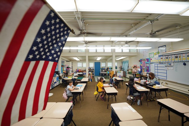 Kaneohe Elementary School summer school classroom during COVID-19 pandemic. June 12, 2020