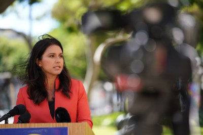 Congresswoman Tulsi Gabbard press conference about contact tracing whistleblower that came forth and shared about a future congressional inquiry into the matters. August 14, 2020