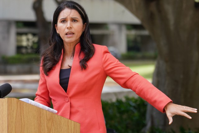 Congresswoman Tulsi Gabbard press conference announcing a future congressional inquiry into the whistleblower at the Department of Health, Epidemiologist Dr. Jessica Smith’s accusations about the lack of contact tracing staff. August 14, 2020