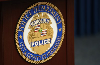 HPD Seal before Police Chief Susan Ballard press conference.