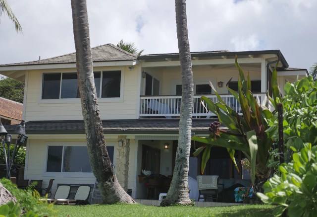 The North Shore house where Telma Boinville was brutally murdered in 2017 while cleaning the Oahu vacation rental, Friday, February 26, 2021. (Ronen Zilberman photo Civil Beat)