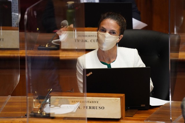 Representative Amy Perruso during floor session held at the Capitol.