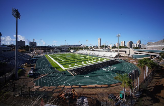 UH Manoa Football field.