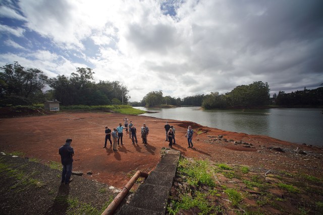 Short tour with Senators Kidani and Dela Cruz, Congressman Kahele at Lake Wilson.