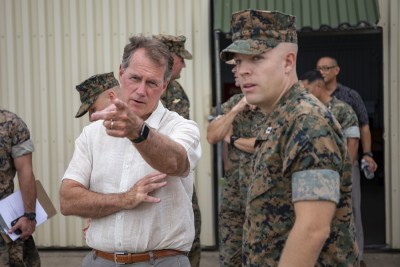 Rep. Ed Case visited Marine Corps Base Hawaii in 2019