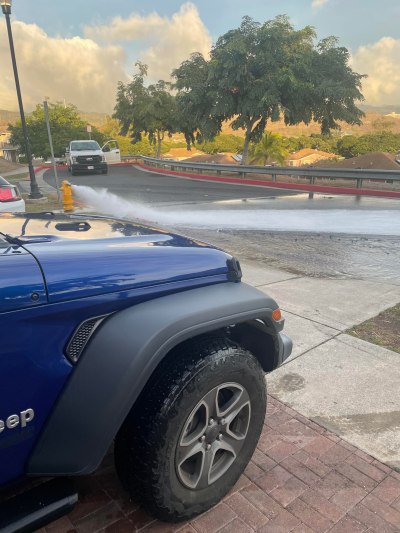 Abbi Sharpe, resident in Aliamanu Military Reservation, took a photo of open fire hydrants on her street on Nov. 30.