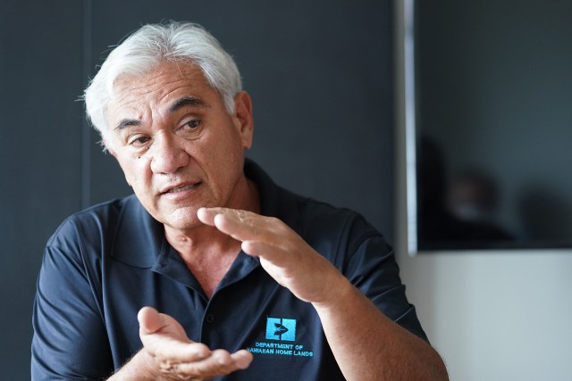 The Department of Hawaiian Homelands Chair William Aila.