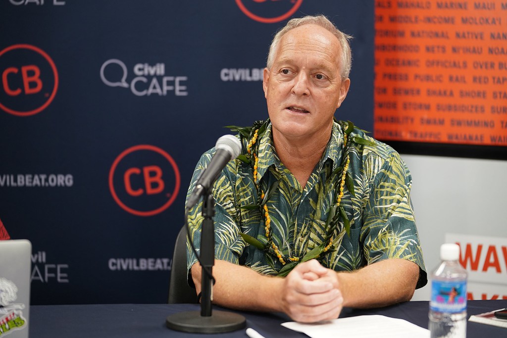 Civil Beat reporter Kevin Dayton at Civil Cafe 2022.