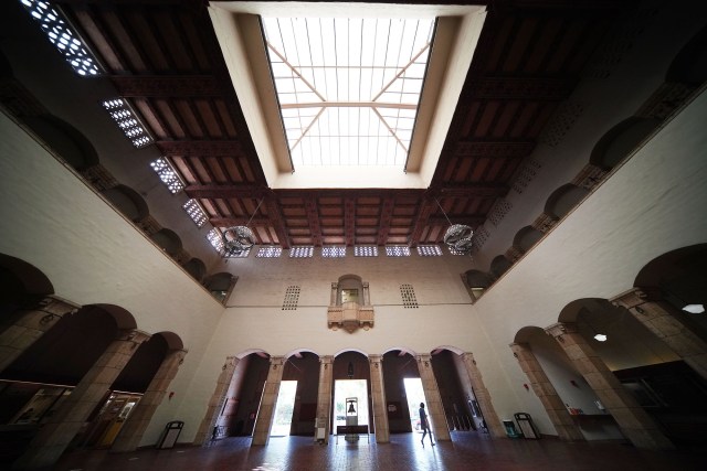 Interior view of Honolulu Hale in 2022.