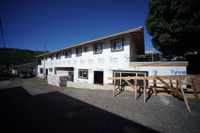 SIP Systems VIP of sales Brian Enomoto shares about the sustainability of their wood products at a project located at 1824 10th Avenue.