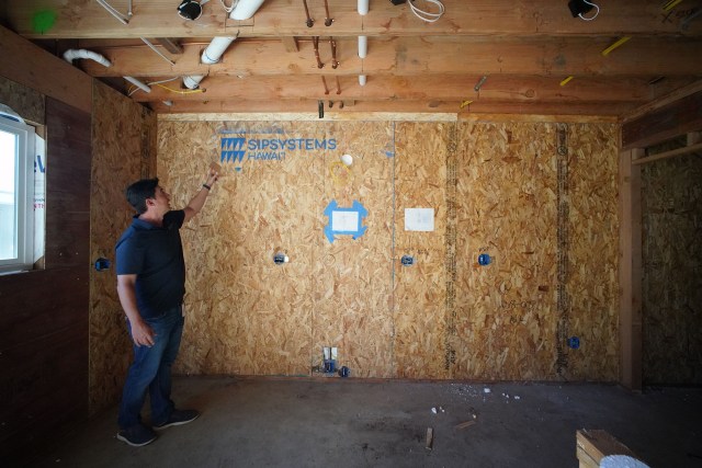 SIP Systems VIP of sales Brian Enomoto shares about the sustainability of their wood products at a project located at 1824 10th Avenue.