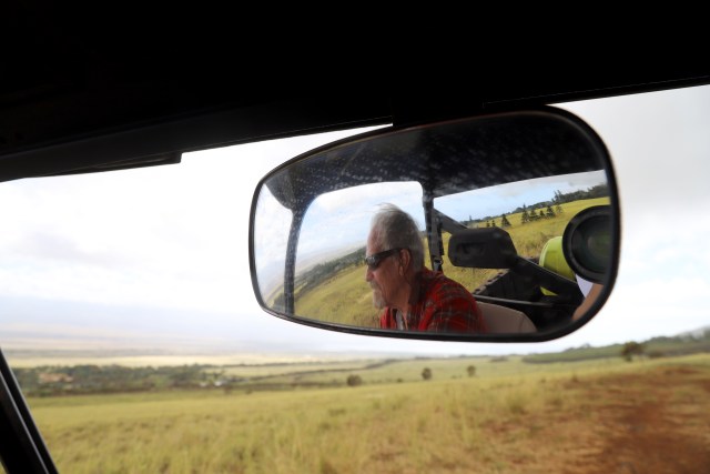 Mike Atherton drives his Polaris in the rural swath of land poised for hundreds of new homes.