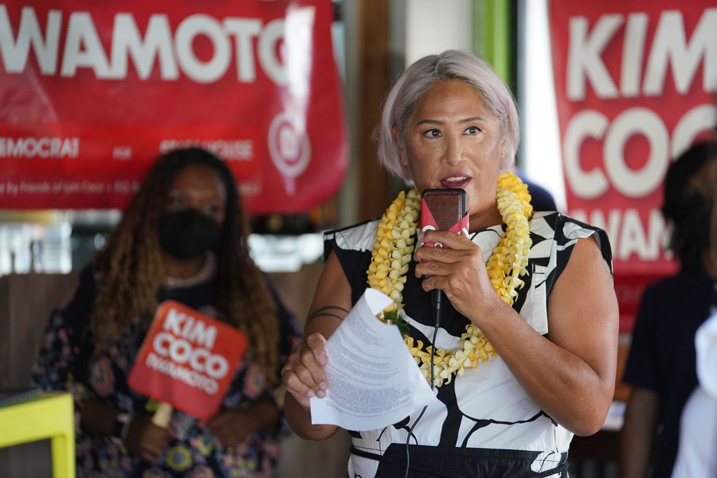 Kim Coco Iwamoto at Margaritas Hawaii during a gathering she had on the weekend announcing running for House District 26 seat.