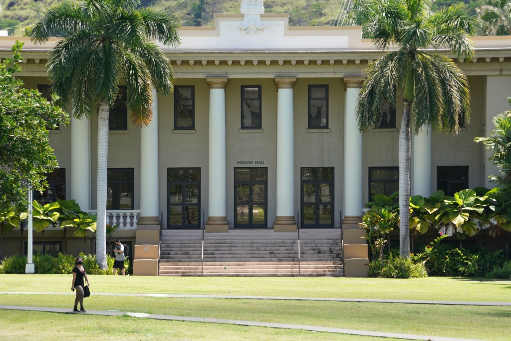 University of Hawaii at Manoa campus' Hawaii Hall.