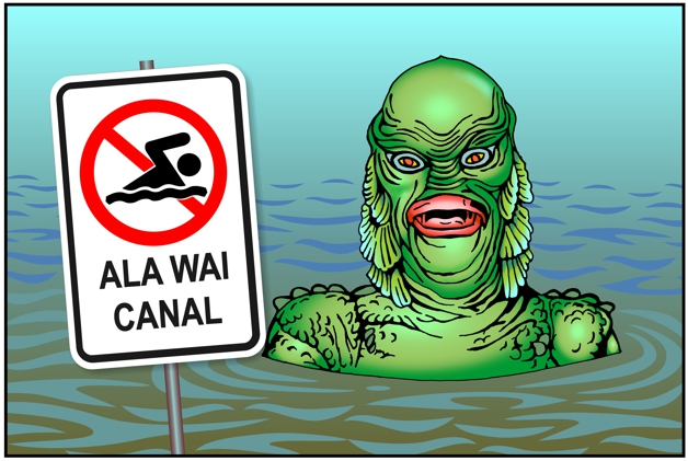 Pritchett Ala Wai creature April 2022