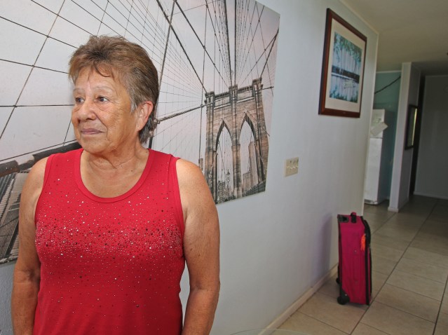 Debra Ravey Executive Director for Access Capabilities stands next to the living room of her Laukapu Clean and Sober Independent Living home. Photo: Tim Wright