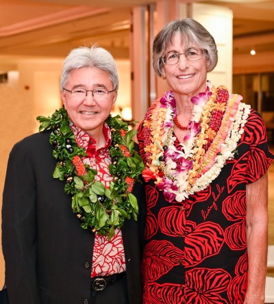 HPU President John Y. Gotanda and Former Gov. Linda Lingle