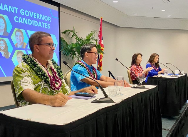 top Dem LG candidates at HLTA cand forum June 17, 2022