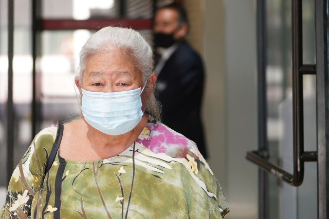 Jennie Javonillo walks out of the US District Court after receiving a 30-month prison term.