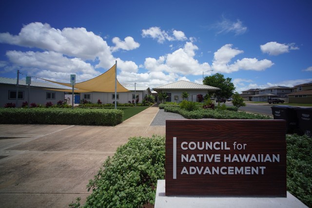 Council for Native Hawaiian Advancement entrance located in Kapolei.