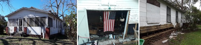 Annette Canady’s childhood home (shown in these photos) was one of three houses bought out through FEMA programs since Hurricane Florence flooded New Bern in 2018. 