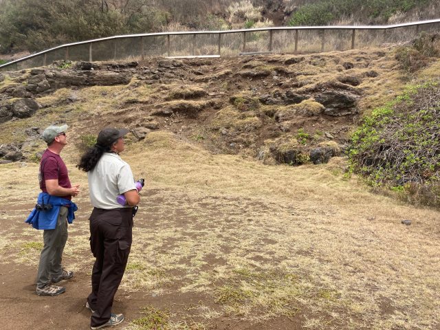 Thomas Daubert and Jennifer Waipa tour the popular North Shore wildlife refuge earlier this summer.
