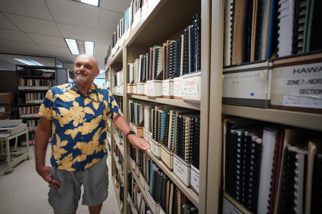 State Historic Preservation adminstrator Alan Downer at their offices located in Kapolei.