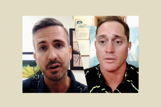 Matt Weyer, left, and Makua Rothman, right, are competing to succeed Heidi Tsuneyoshi on the Honolulu City Council.